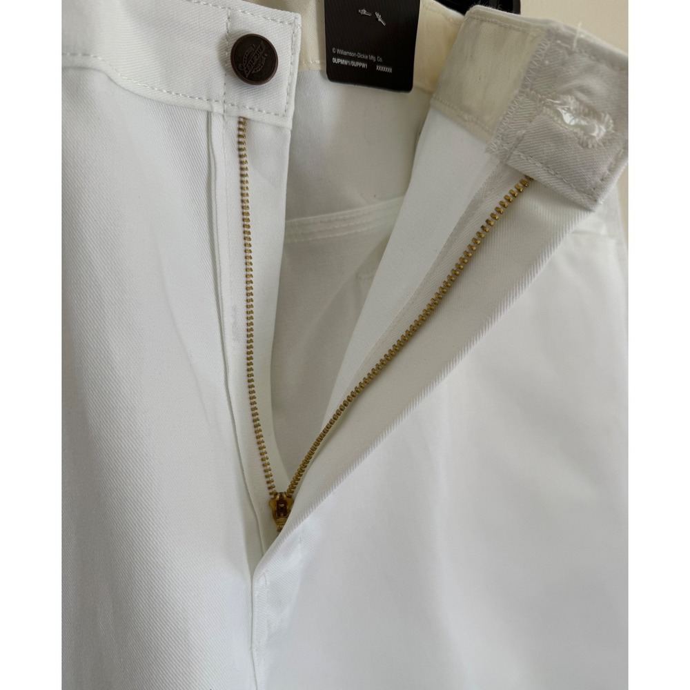 Dickies Men's 38 Painter Utility Pants White Relaxed  Hammer Loops Tool Pockets - Picture 10 of 10